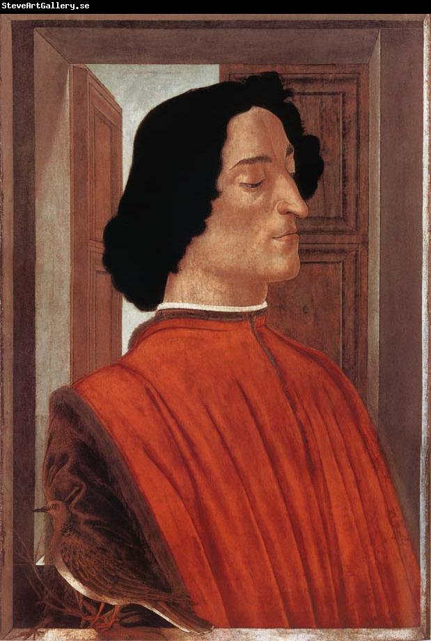 Sandro Botticelli Portrat of Giuliano de-Medici